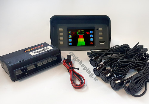 نمایشگر پراید مجهز به دیاگ ( طرح داشبورد قدیم ) همراه با سنسور پارک