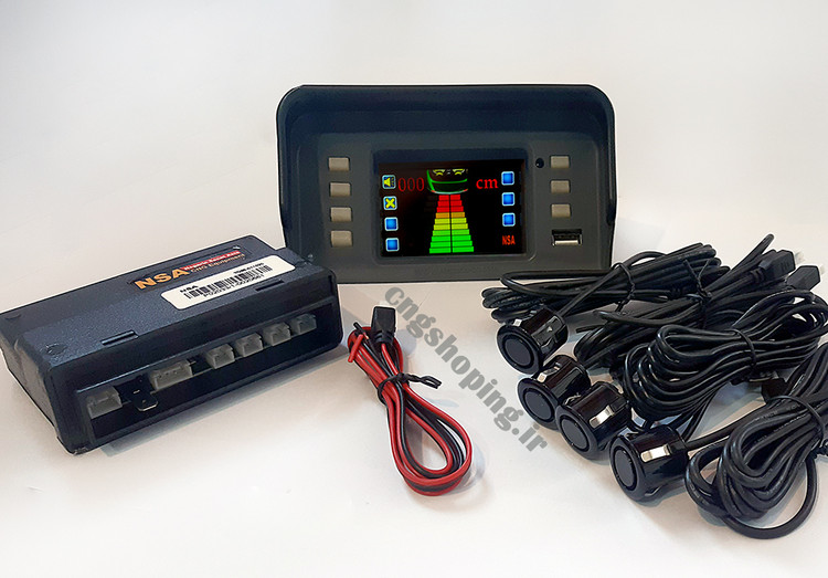 نمایشگر پراید مجهز به دیاگ ( طرح داشبورد قدیم ) همراه با سنسور پارک